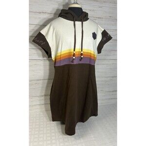 NEW! Critical Role Heros & Villains Women LARGE Cosplay Hoodie Dress Brown White